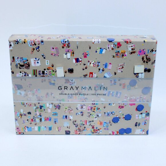 Gray Malin The Beach Double-Sided 500 Piece Jigsaw Puzzle - Picture 1 of 3